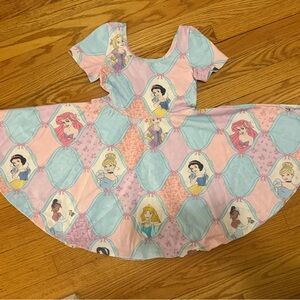 Princess-Themed Kids Dress - Pink and Blue